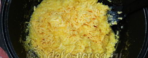 Шаг 3: поленты с тефтелями