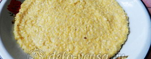 Шаг 5: поленты с тефтелями