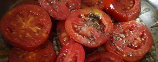 Шаг 1: поленты запеченной с помидорами и моцареллой