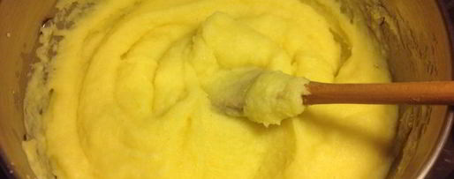 Шаг 1: поленты, запеченной с помидорами