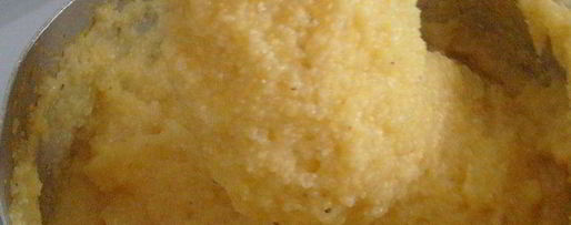 Шаг 1: поленты, жаренной с грибами и соусом дор блю