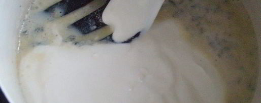 Шаг 8: поленты, жаренной с грибами и соусом дор блю