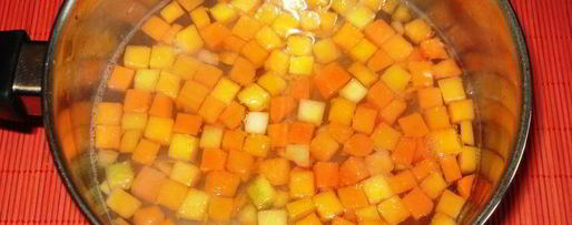 Шаг 1: тыквенно-кукурузной каша