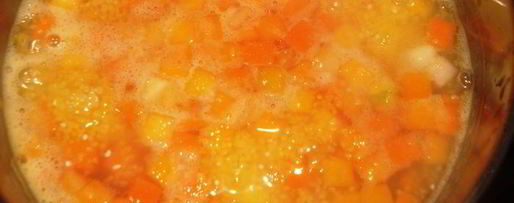 Шаг 2: тыквенно-кукурузной каша