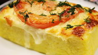Рецепт Запеченной поленты под пармезаном