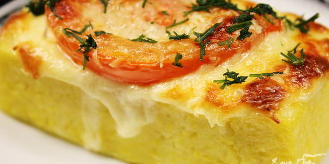 Рецепт запеченной поленты под пармезаном