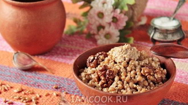 Рецепт Кутьи по-грузински из пшеницы