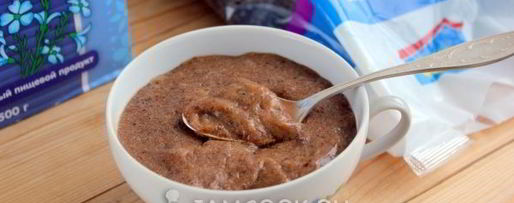 Шаг 8: льняной каши с черносливом