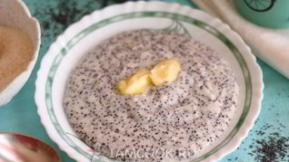 Рецепт Манной каши на молоке с маком