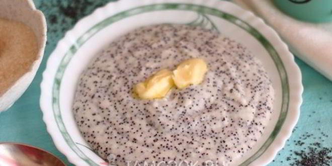 Рецепт манной каши на молоке с маком