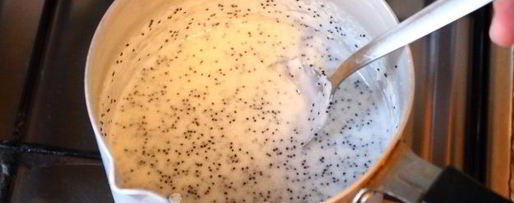 Шаг 4: манной каши на молоке с маком