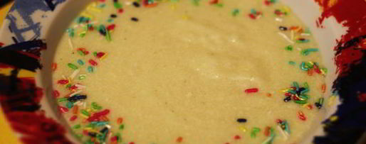 Шаг 5: манной каши на молоке с желтком