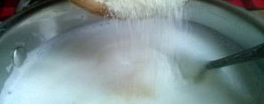 Шаг 1: манной каши на молоке