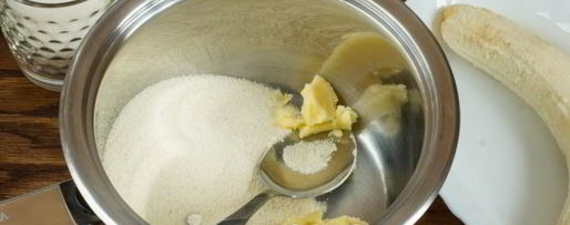 Шаг 5: манной каши с бананом