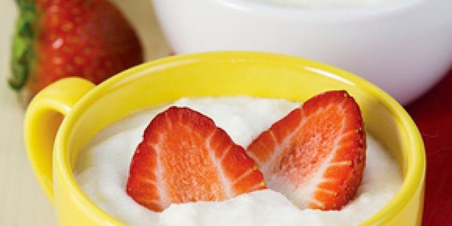 Рецепт манной каши с клубникой