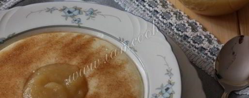 Шаг 4: манной каши с корицей и яблочным муссом