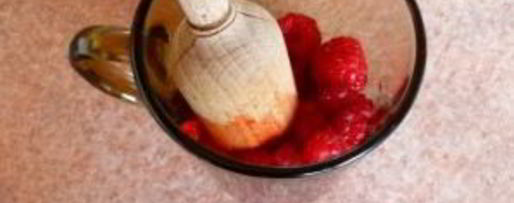 Шаг 3: манной каши с малиной