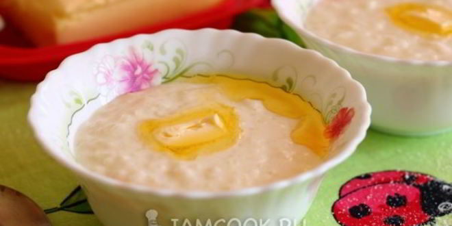 Рецепт молочной каши из риса и манки