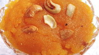 Рецепт Пряной манной каши с шафраном и кешью