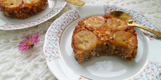 Рецепт запеченной каши с бананами и яблочным пюре перевертыш