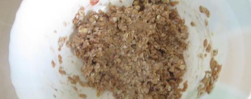 Шаг 3: запеченной каши с бананами и яблочным пюре перевертыш