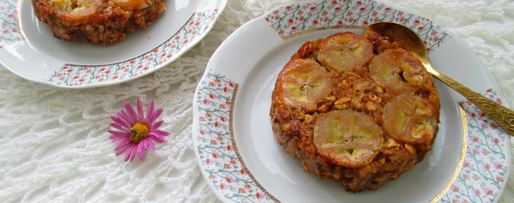 Шаг 5: запеченной каши с бананами и яблочным пюре перевертыш