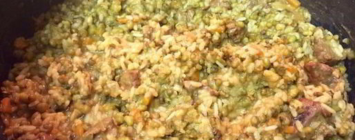 Шаг 14: машкичирей — машевой каши по-узбекски