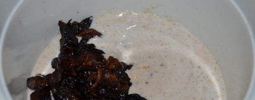 Шаг 3: ленивой овсянки с черносливом