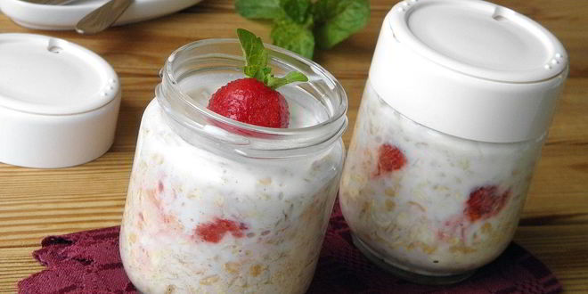 Рецепт ленивой овсянки в банке для похудения