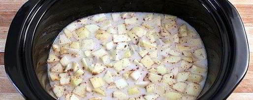 Шаг 2: ночной овсяной каши с яблоками и орехами в мультиварке