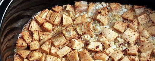 Шаг 3: ночной овсяной каши с яблоками и орехами в мультиварке