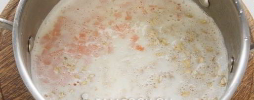 Шаг 9: овсяной каши на молоке с тыквой и изюмом