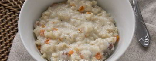 Шаг 11: овсяной каши на молоке с тыквой и изюмом