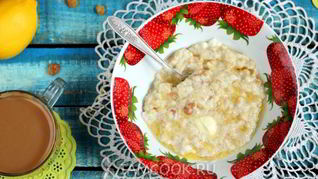 Рецепт Овсяной каши на молоке