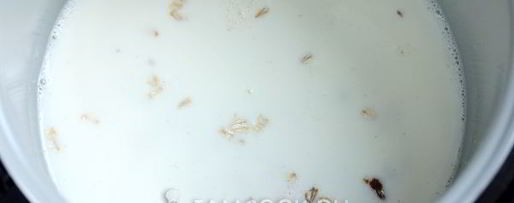 Шаг 3: овсяной каши на молоке