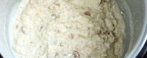 Шаг 4: овсяной каши на молоке