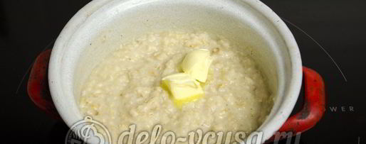 Шаг 3: овсяной каши на воде