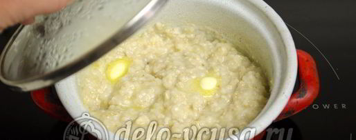 Шаг 4: овсяной каши на воде