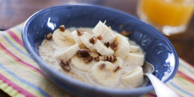 Рецепт овсяной каши с бананом