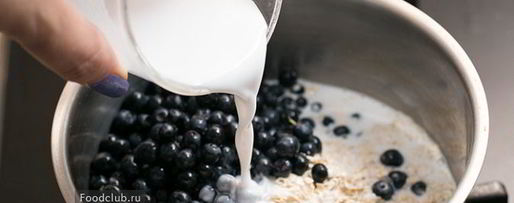 Шаг 3: овсяной каши с черникой