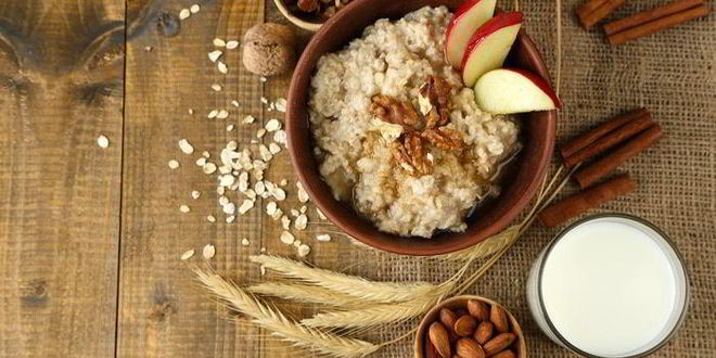 Рецепт овсяной каши с изюмом и грецкими орехами