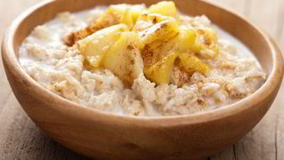 Рецепт Овсяной каши с карамельными яблоками