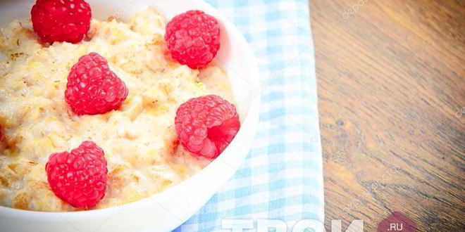 Рецепт овсяной каши с малинкой