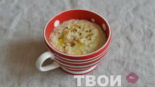 Рецепт Овсяной каши с сыром и оливковым маслом