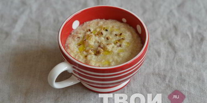 Рецепт овсяной каши с сыром и оливковым маслом