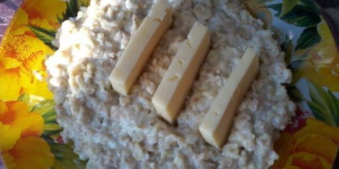 Рецепт овсяной каши с сыром