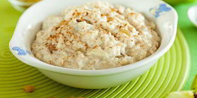 Рецепт овсяной каши с яблоком, изюмом и корицей в мультиварке