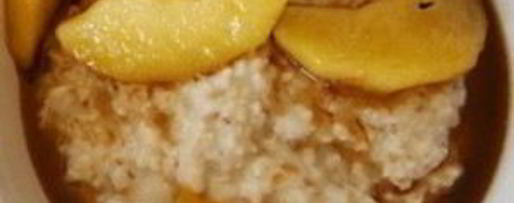 Шаг 3: овсяной каши с жареными яблоками