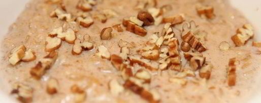 Шаг 4: овсянки с кленовым сиропом и орехами пекан