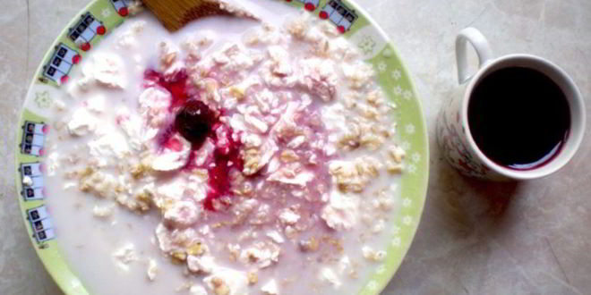 Рецепт овсянки с творогом на завтрак